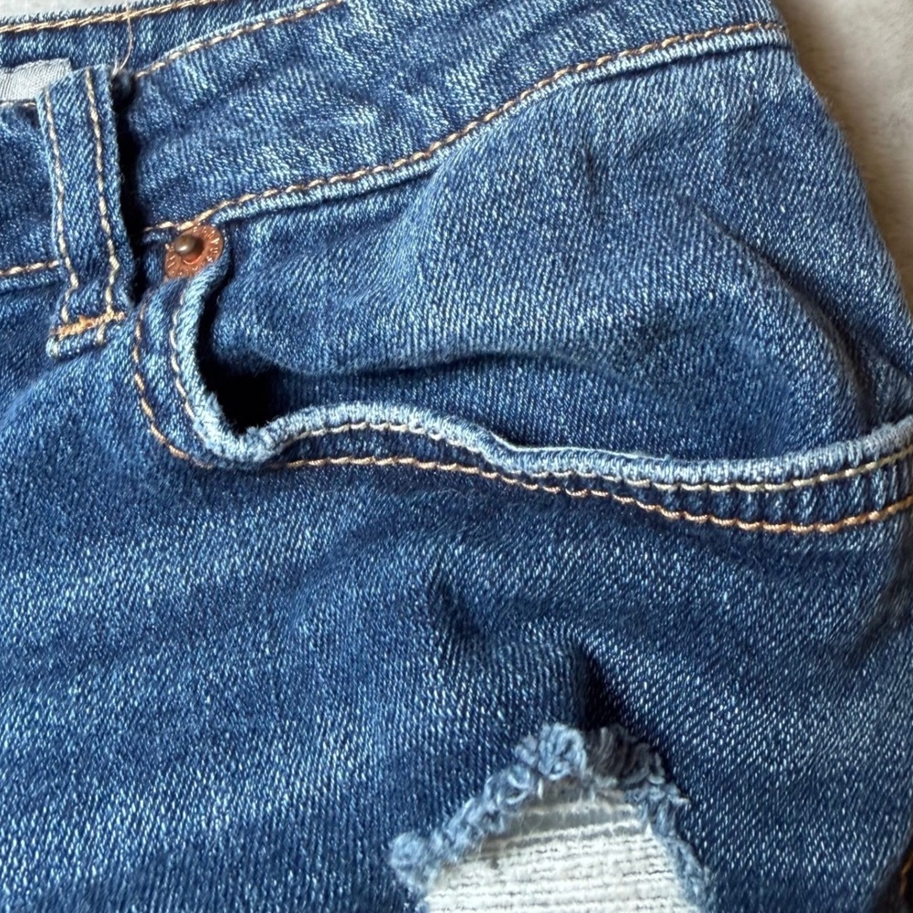 Aeropostale Women's Size 4 Distressed Denim Cutoff Shorts Womens Shorty Stretch - Picture 16 of 16